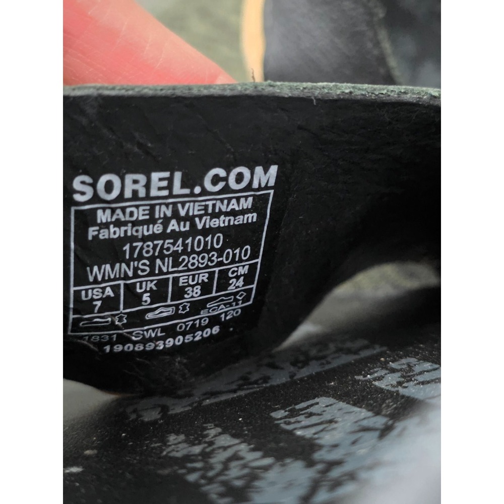 Sorel Ella II Women's Sandals Size 7 Black Leather Ankle Strap Shoes 1787541010 - Picture 12 of 12